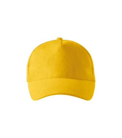 MALFINI 5P Unisex cap in yellow - promotional clothing printed with your company logo