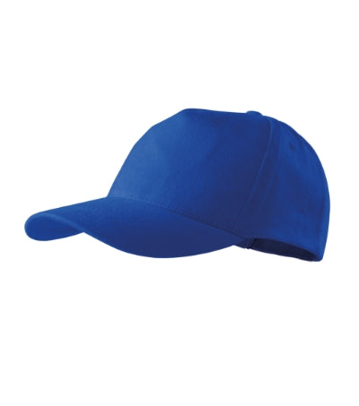 MALFINI 5P Unisex cap in royal blue - promotional clothing printed with your company logo