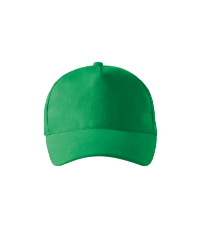 MALFINI 5P Unisex cap in kelly green - promotional clothing printed with your company logo