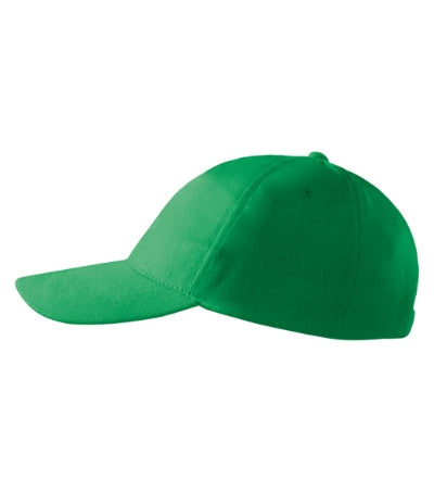 MALFINI 5P Unisex cap in kelly green - promotional clothing printed with your company logo