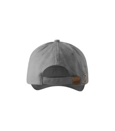 MALFINI 5P Unisex cap in antique silver - promotional clothing printed with your company logo