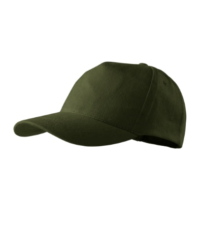 MALFINI 5P Unisex cap in military - promotional clothing printed with your company logo