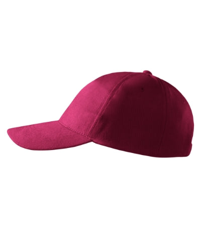 MALFINI 5P Unisex cap in garnet - promotional clothing printed with your company logo