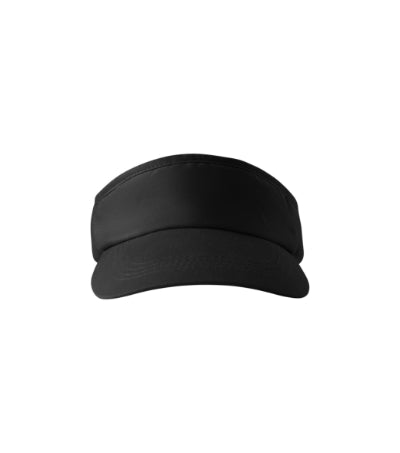 MALFINI SUNVISOR Unisex sun visor in black - promotional clothing printed with your company logo
