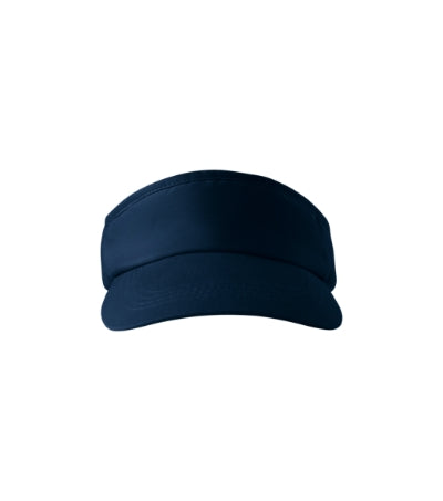 MALFINI SUNVISOR Unisex sun visor in navy blue - promotional clothing printed with your company logo