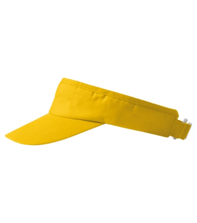 MALFINI SUNVISOR Unisex sun visor in yellow - promotional clothing printed with your company logo