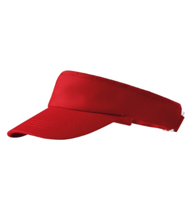 MALFINI SUNVISOR Unisex sun visor in red - promotional clothing printed with your company logo