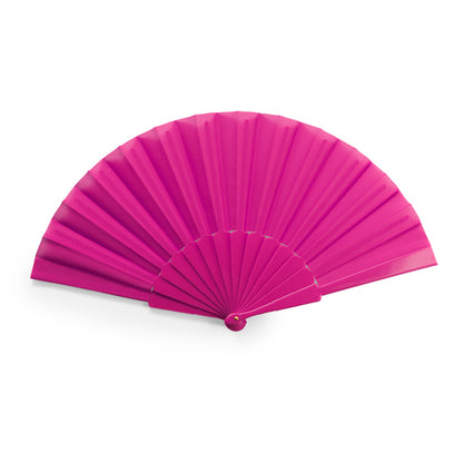 Stamina ALBERO Hand fan with plastic ribs in fuchsia - promotional merchandise printed with your company logo