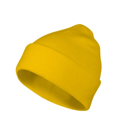 MALFINI BEANIE Unisex cap in yellow - promotional clothing printed with your company logo