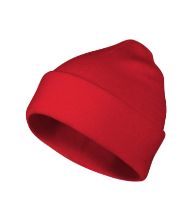 MALFINI BEANIE Unisex cap in red - promotional clothing printed with your company logo