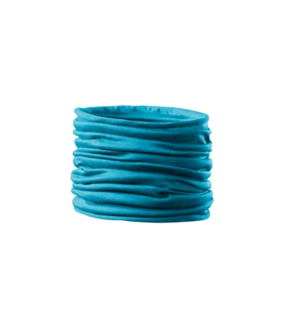 MALFINI TWISTER Unisex & kids' scarf in blue atoll - promotional clothing printed with your company logo