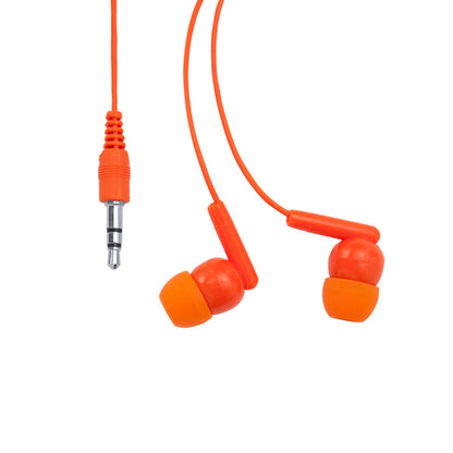 Stamina PUNK A transparent PVC headset in orange - promotional merchandise printed with your company logo