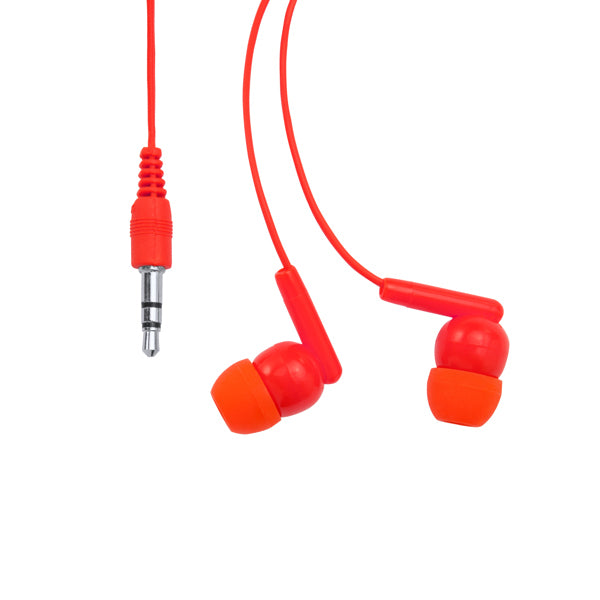 Stamina PUNK A transparent PVC headset in red - promotional merchandise printed with your company logo