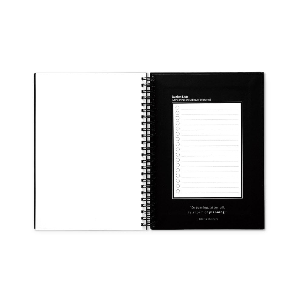 STARTER KIT INFINITE PLANNER A5 promotional notebook in black with custom logo branding