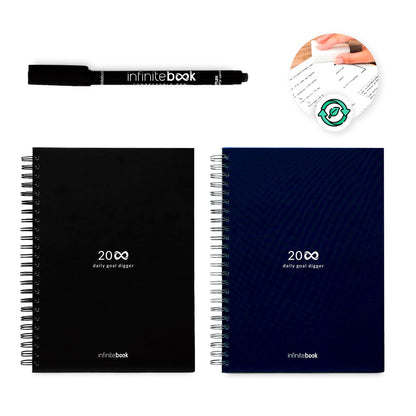 STARTER KIT INFINITE PLANNER A5 promotional notebook (complete set view) with custom logo branding