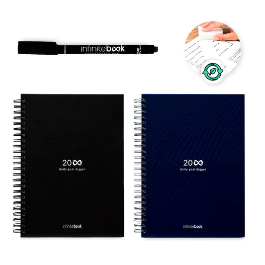 STARTER KIT INFINITE PLANNER A5 promotional notebook (complete set view) with custom logo branding