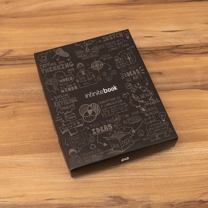 STARTER KIT INFINITEBOOK promotional notebook (gift box packaging) with custom logo branding