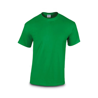 100% cotton t-shirt (170 g/m²) promotional t-shirt in green with custom logo branding