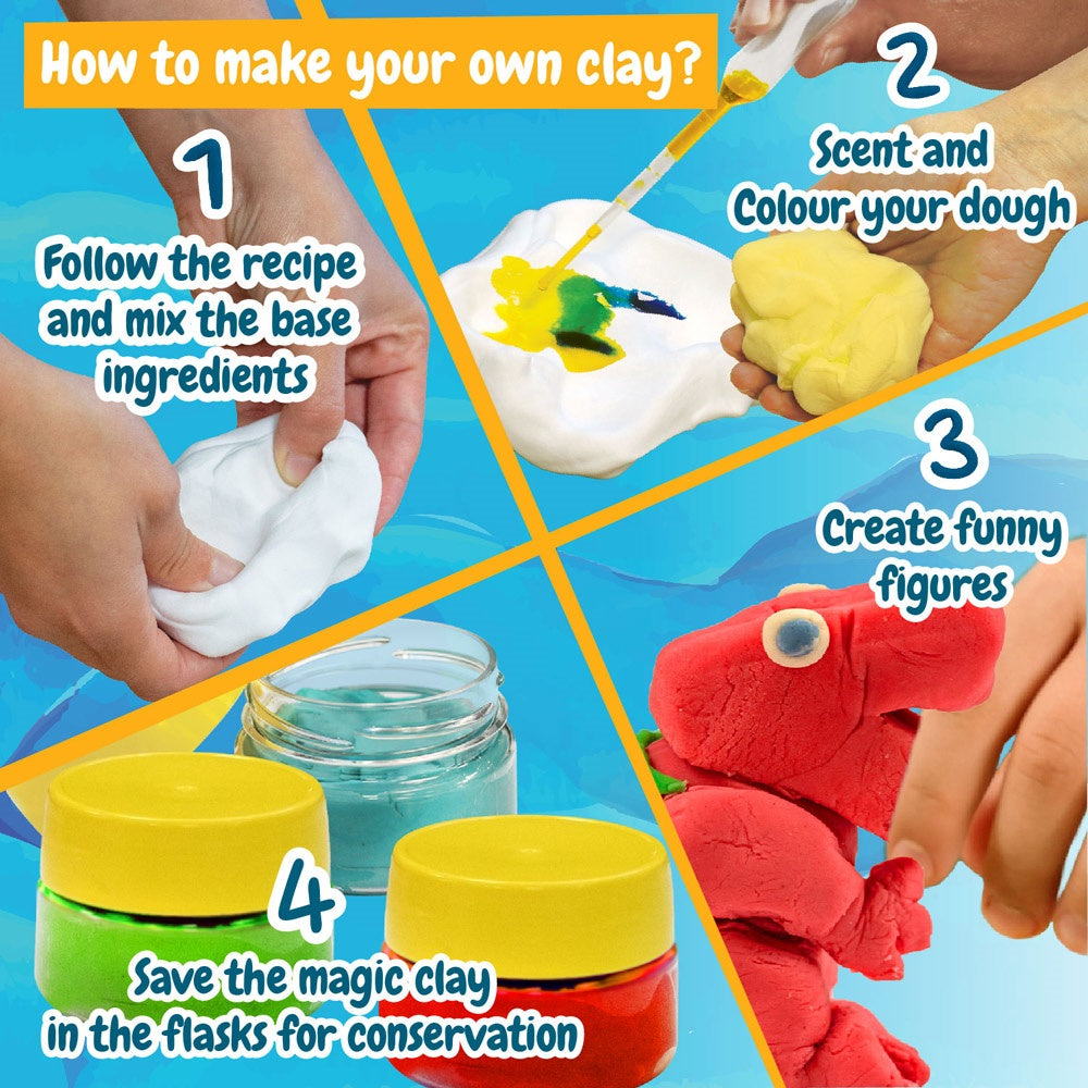 Modeling Dough Factory Kit I promotional game in assorted (detail view) with custom logo branding