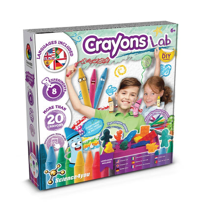 Crayon Factory Kit I promotional game (complete set view) with custom logo branding
