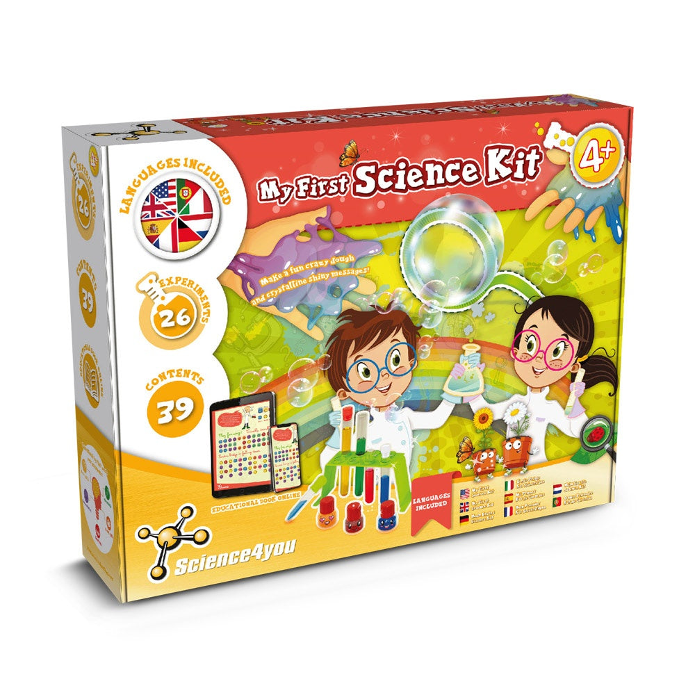 My First Science Kit I promotional game (complete set view) with custom logo branding