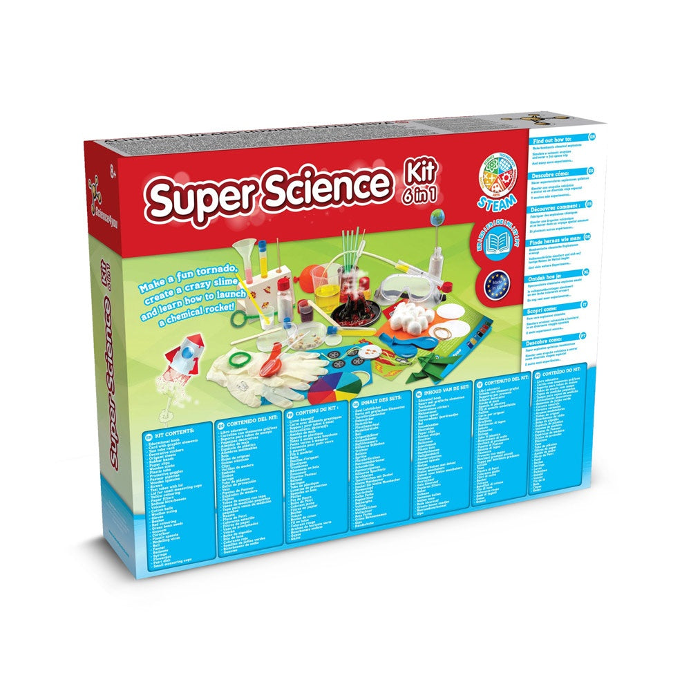 6 in 1 Super Science Kit I promotional game in assorted (detail view) with custom logo branding