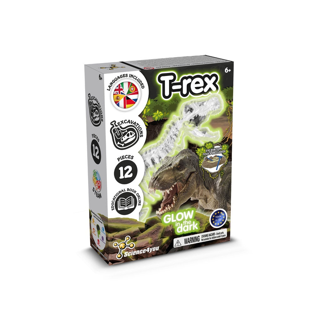 Fossil Excavation Kit I promotional game (complete set view) with custom logo branding