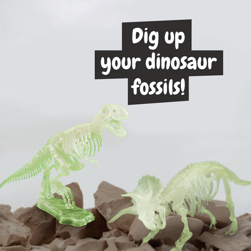 2 in 1 Fossil Excavation Kit I promotional game in assorted (detail view) with custom logo branding