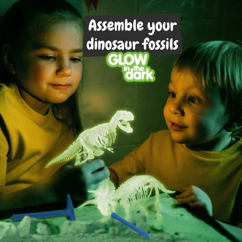 2 in 1 Fossil Excavation Kit I promotional game in assorted (detail view) with custom logo branding