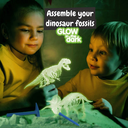 2 in 1 Fossil Excavation Kit I promotional game in assorted (detail view) with custom logo branding