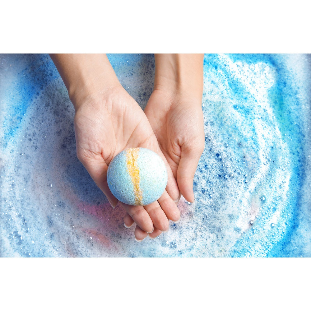 Bath Bombs Kit I promotional game in assorted (detail view) with custom logo branding