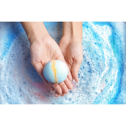 Bath Bombs Kit I promotional game in assorted (detail view) with custom logo branding