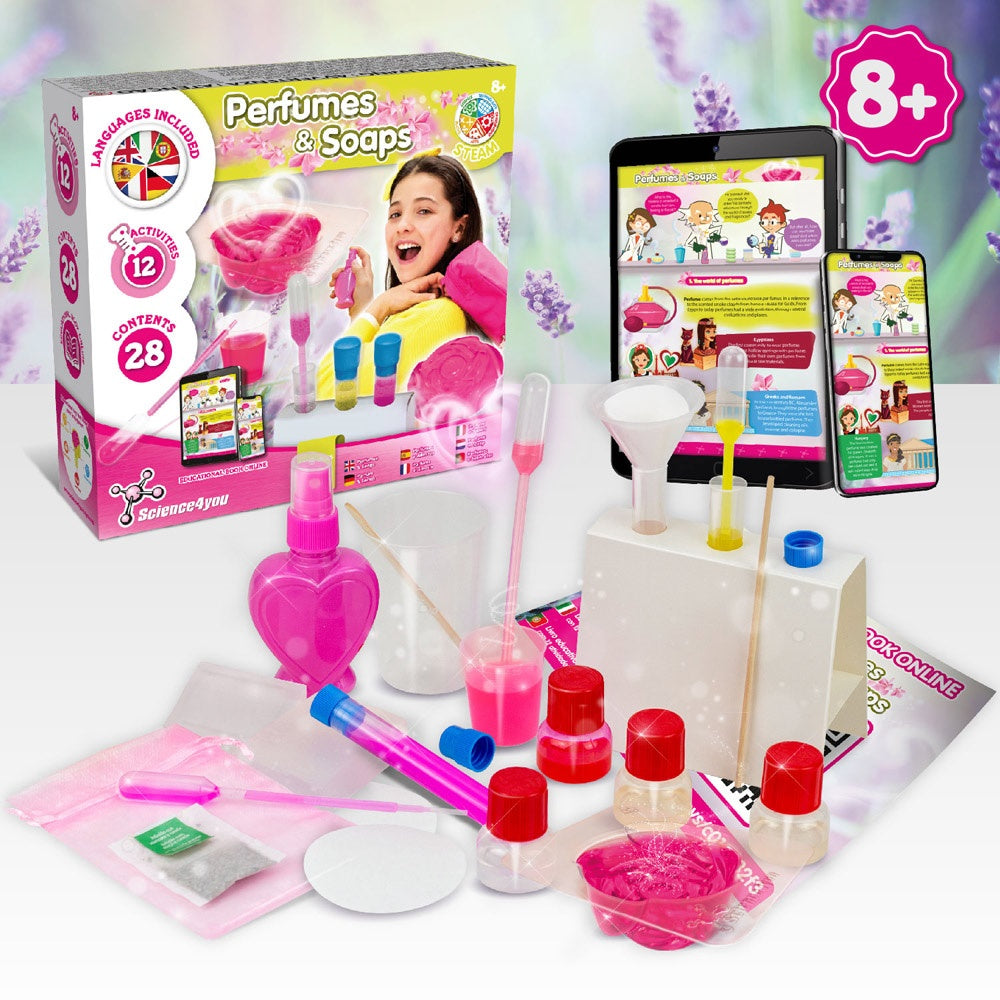 Perfume & Soap Factory Kit I promotional game in assorted (detail view) with custom logo branding