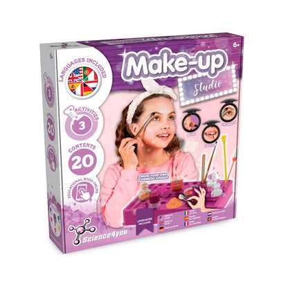 Makeup Studio Kit I promotional game (complete set view) with custom logo branding