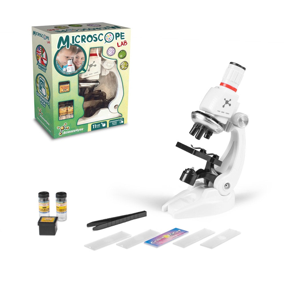 MICROSCOPE promotional game (complete set view) with custom logo branding