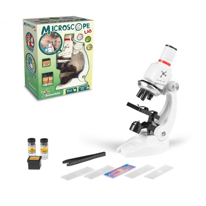 MICROSCOPE promotional game (complete set view) with custom logo branding