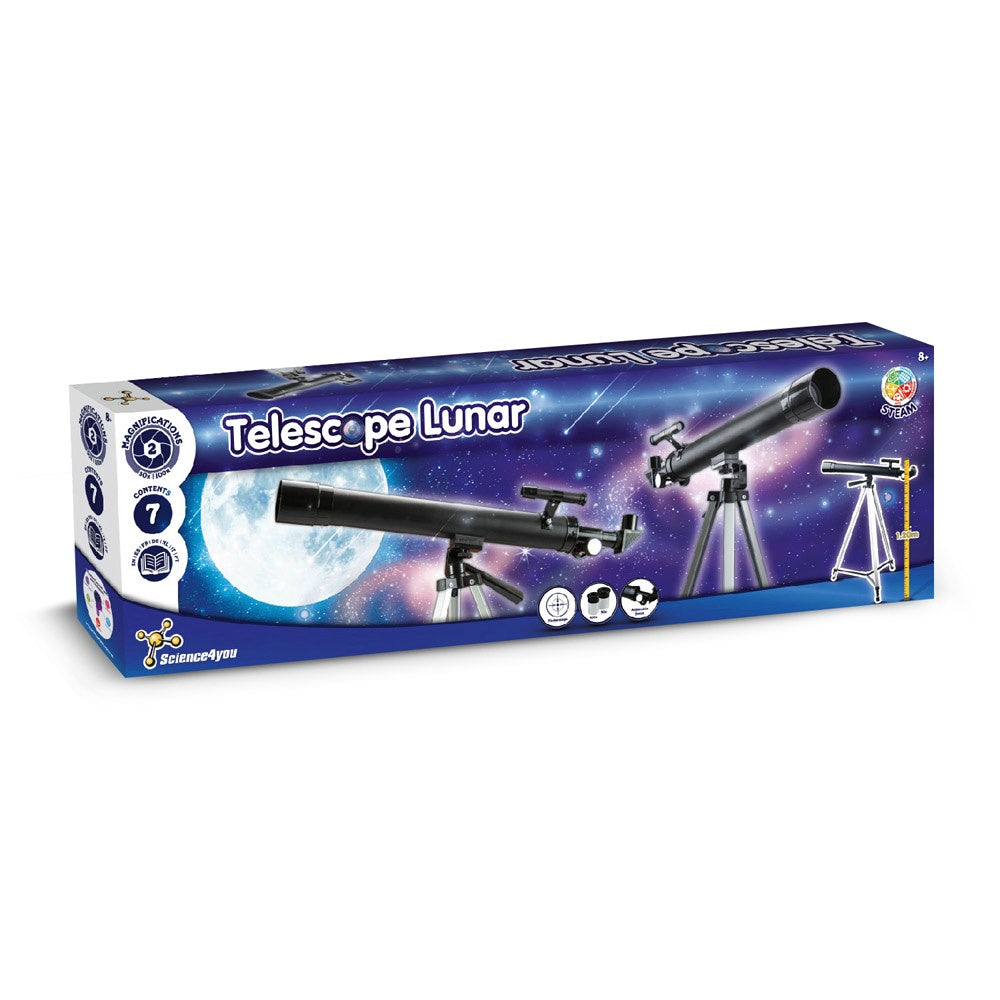 TELESCOPE promotional game (complete set view) with custom logo branding