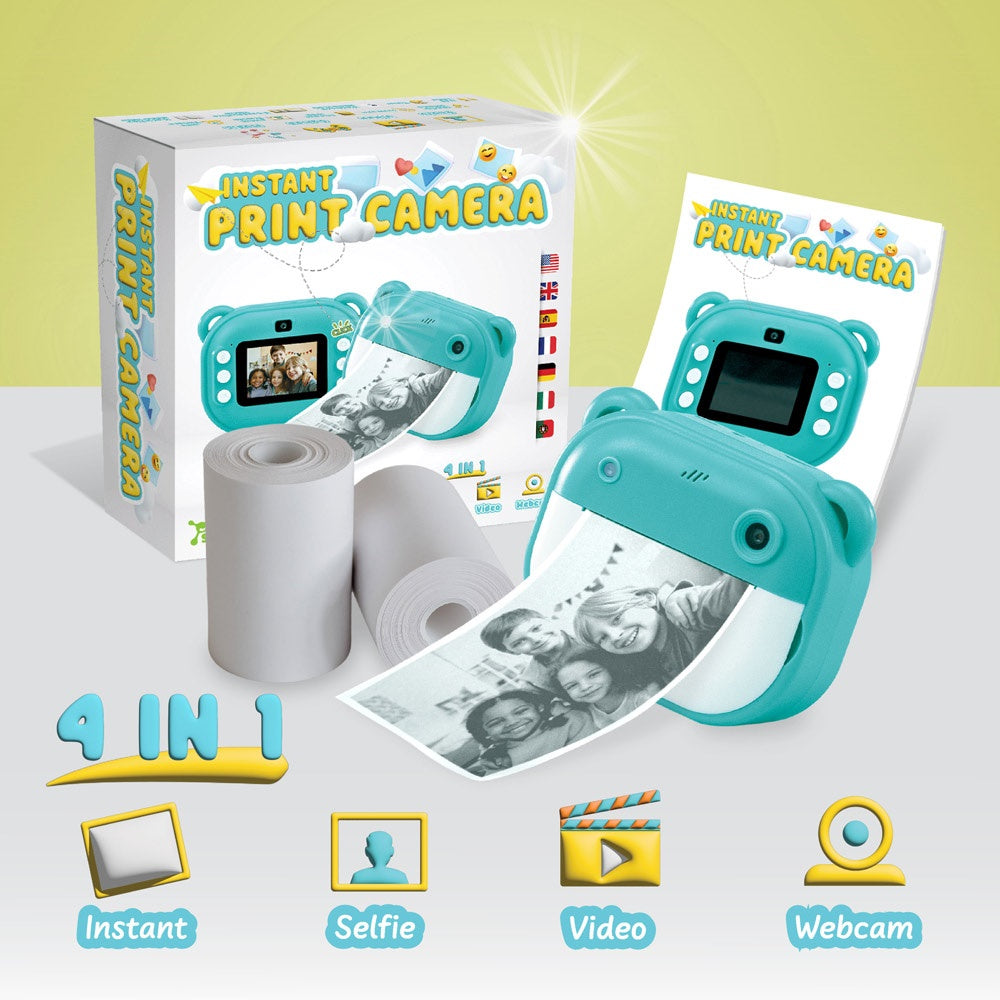 INSTANT CAMERA promotional game in assorted (detail view) with custom logo branding