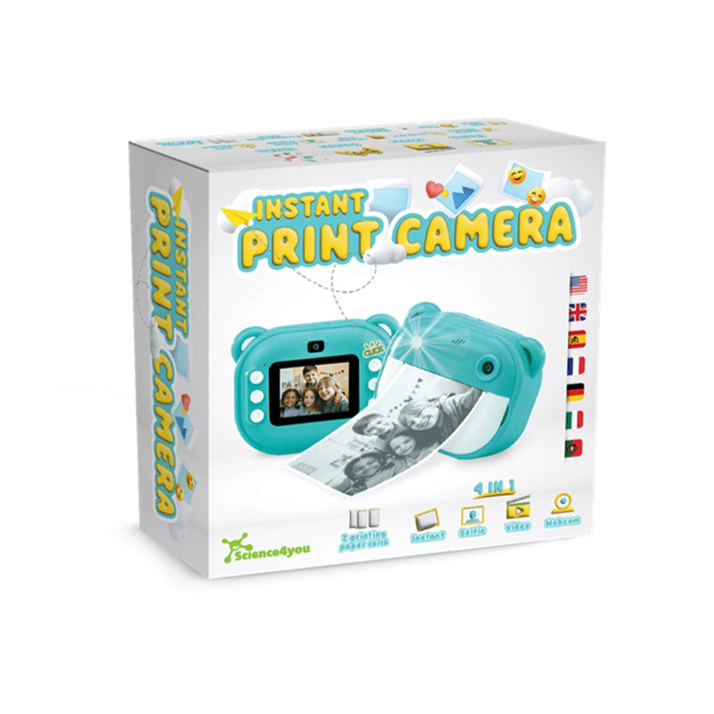 INSTANT CAMERA promotional game (complete set view) with custom logo branding