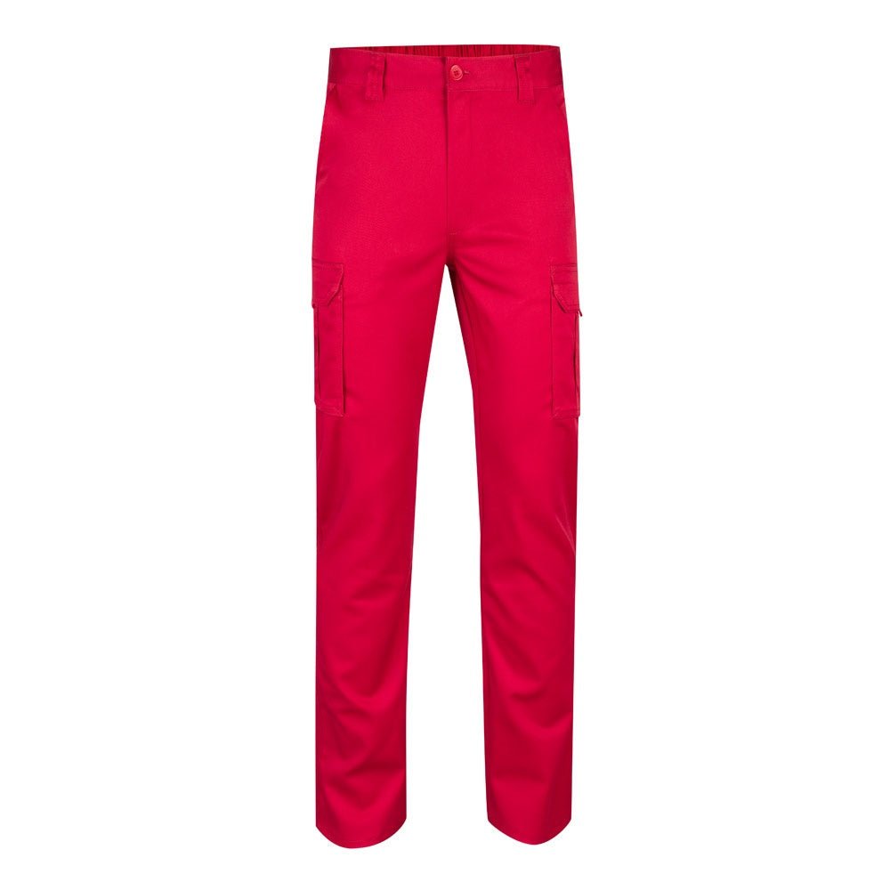 VL LUGH promotional workwear garment in red with custom logo branding
