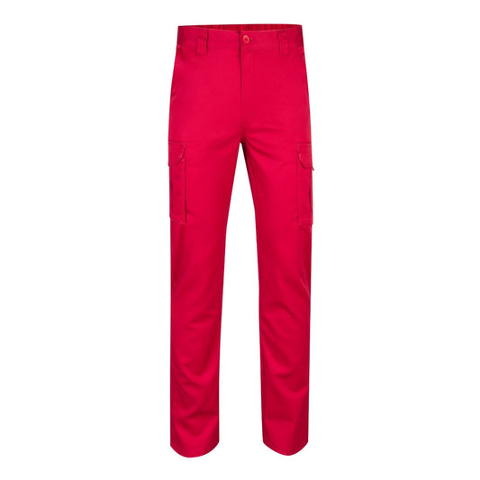 VL LUGH promotional workwear garment in red with custom logo branding
