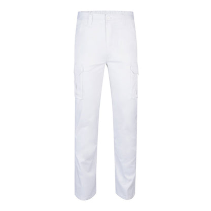VL LUGH promotional workwear garment in white with custom logo branding