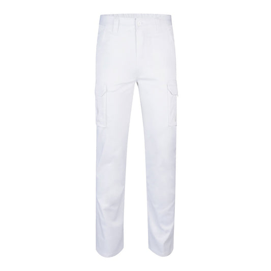 VL LUGH promotional workwear garment in white with custom logo branding