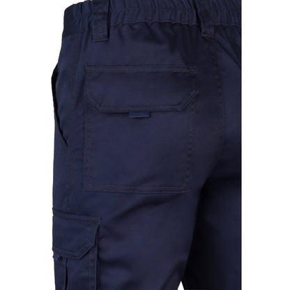 VL LUGH promotional workwear garment in navy blue with custom logo branding