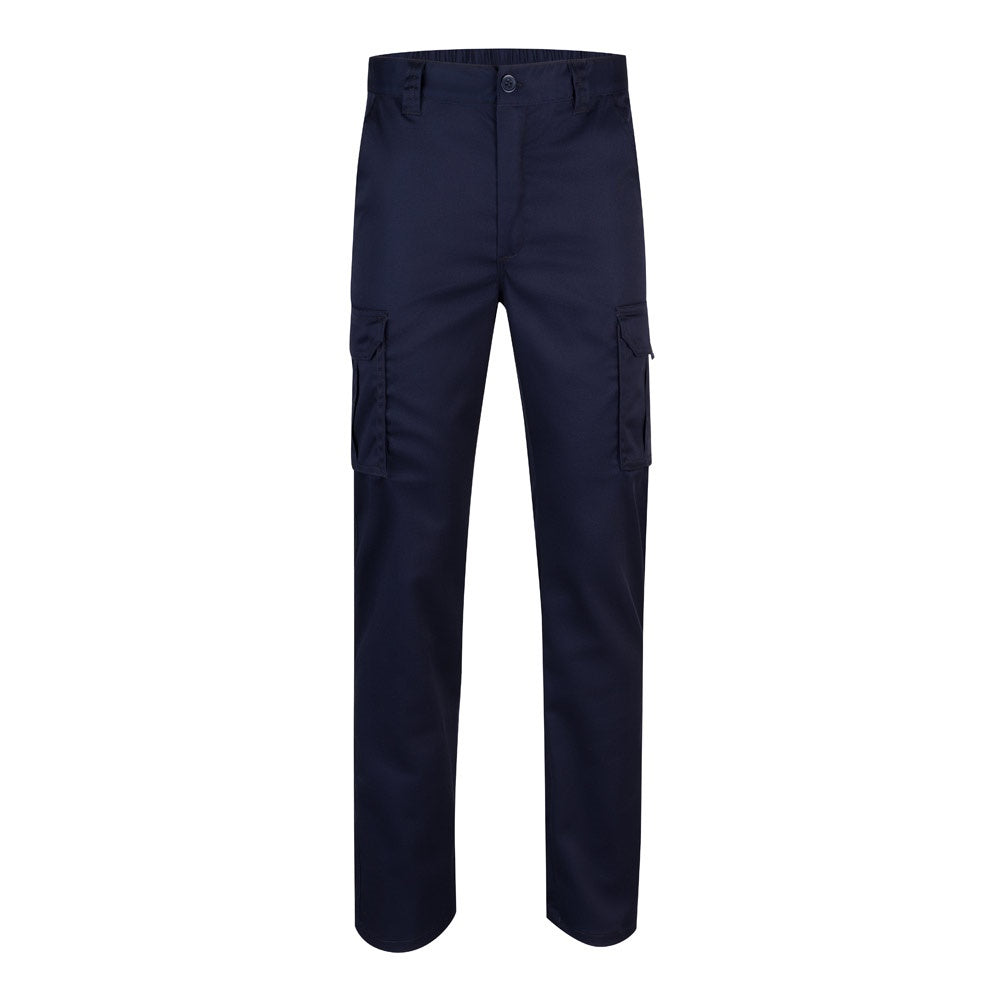 VL LUGH promotional workwear garment in navy blue with custom logo branding