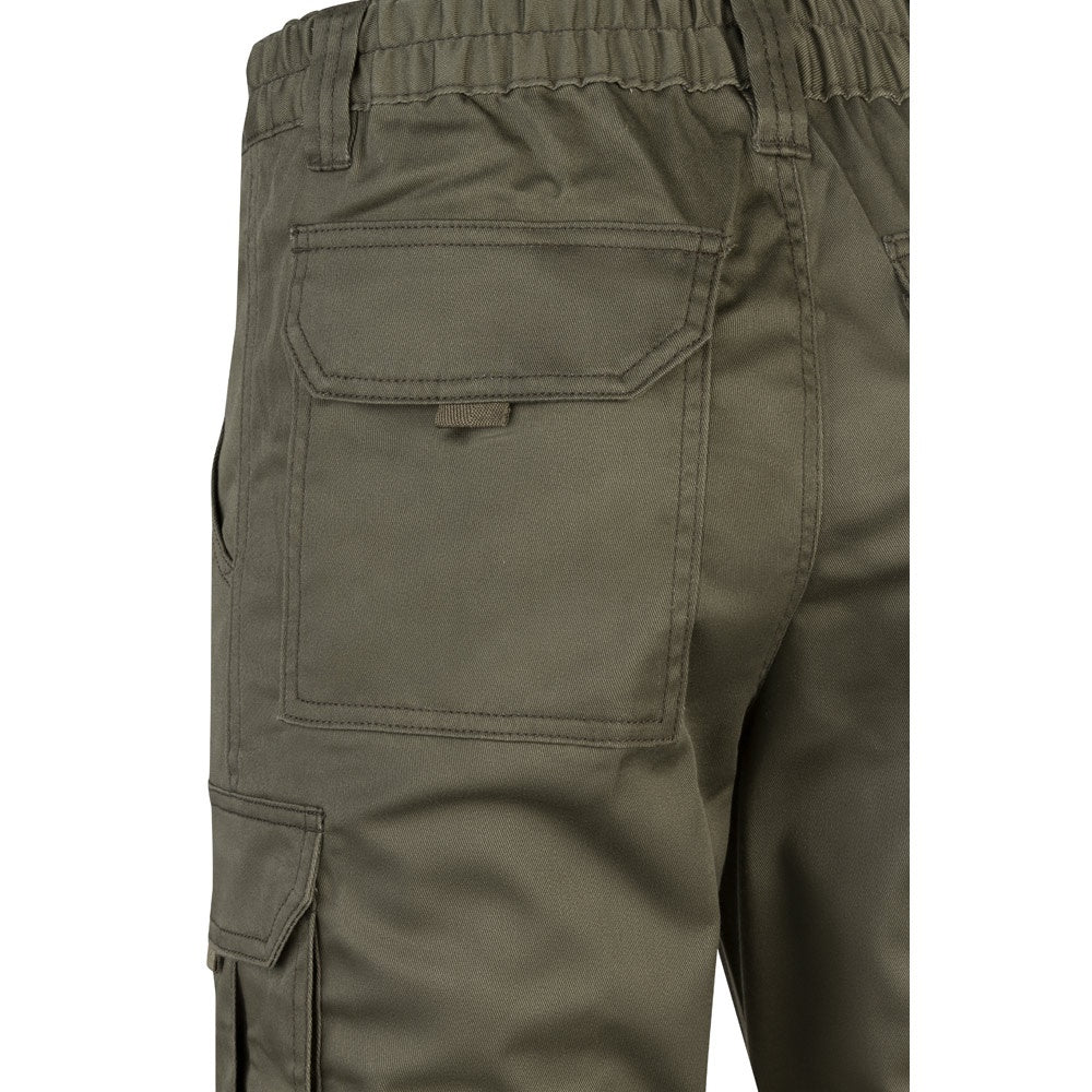 VL LUGH promotional workwear garment in army green with custom logo branding