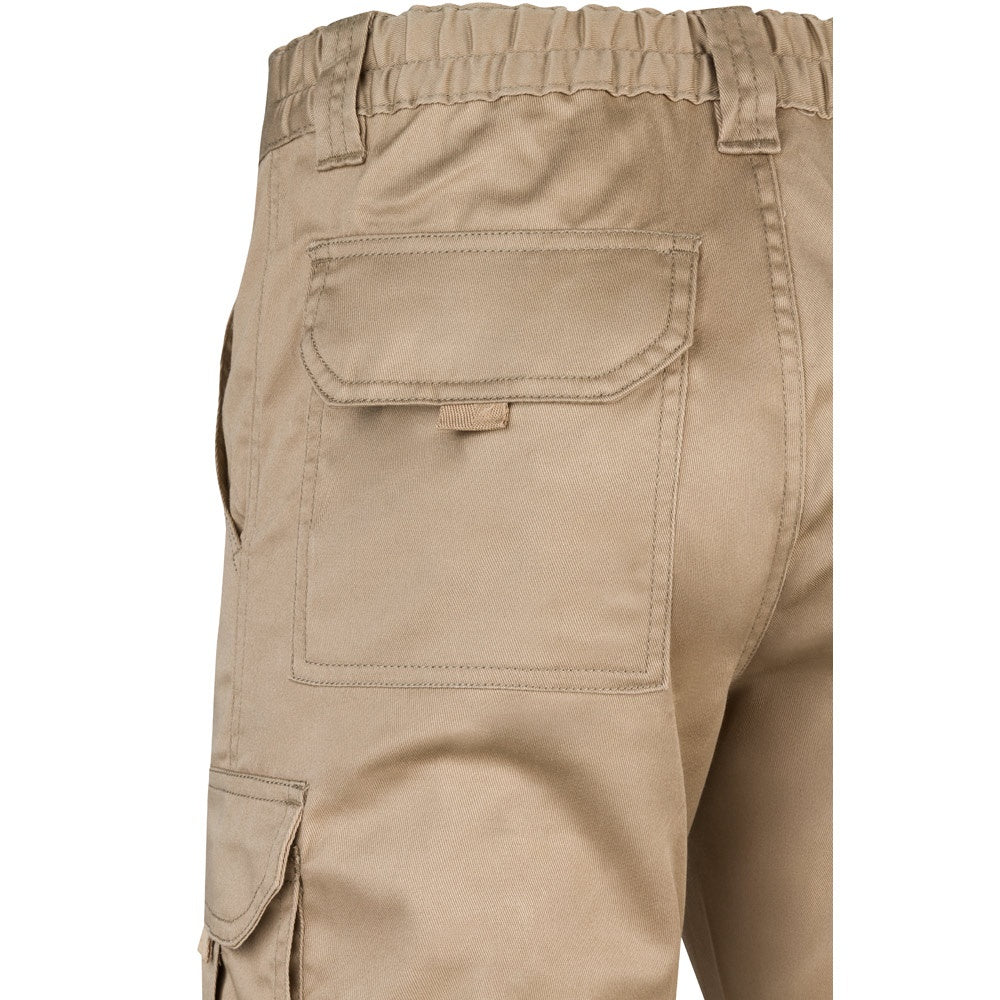 VL LUGH promotional workwear garment in light natural with custom logo branding