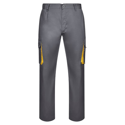 VL HYPNOS promotional workwear garment in grey / yellow with custom logo branding