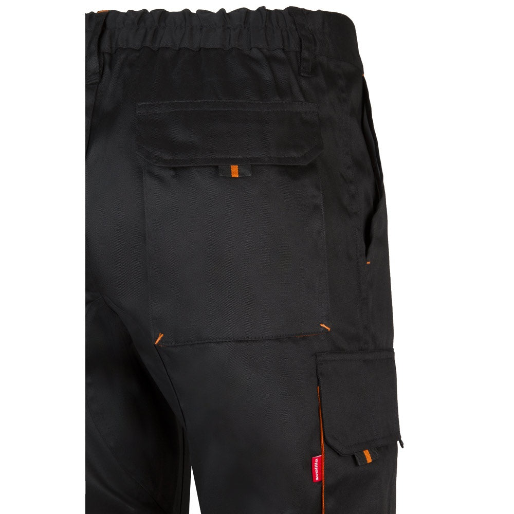 VL HYPNOS promotional workwear garment in black / orange with custom logo branding