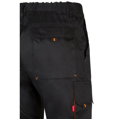 VL HYPNOS promotional workwear garment in black / orange with custom logo branding